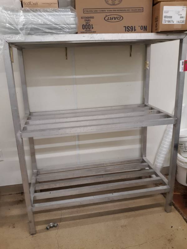 lot 2592 image: Aluminum Dunnage Rack 24x48x59