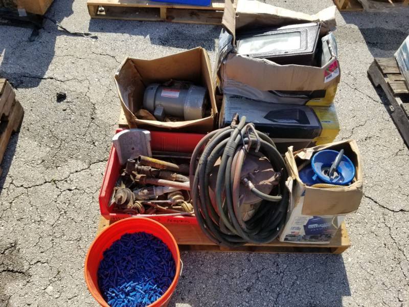 lot 1032 image: Cooper Lighting, Steel Sprayer, Split Phase Gear Motor and More