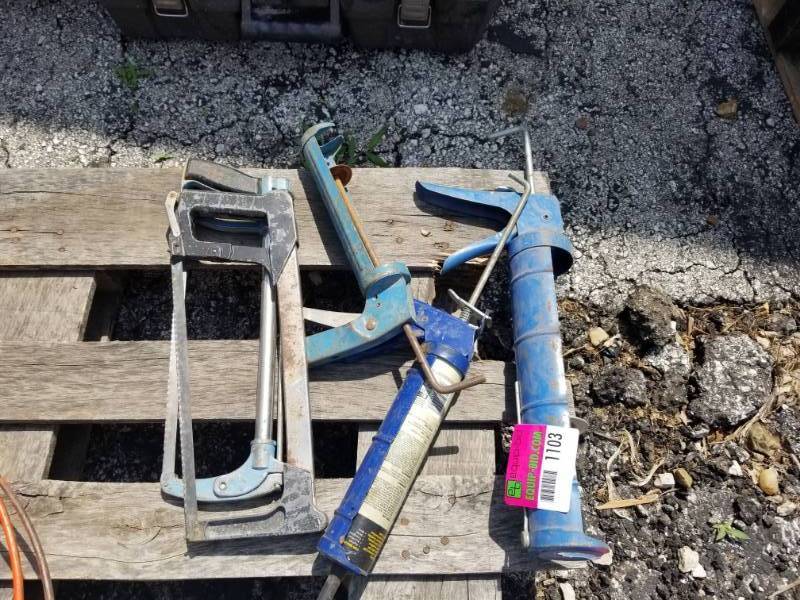 lot 1103 image: Caulking Guns and Saws