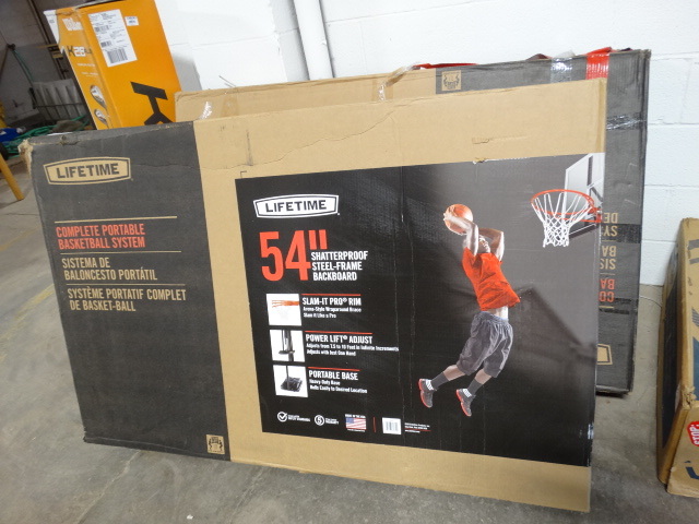 lot 133 image: 54 steel framed shatterproof basketball goal.