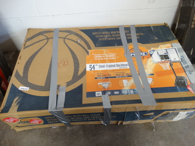 lot 134 image: 54 steel framed shatter proof basketball goal.