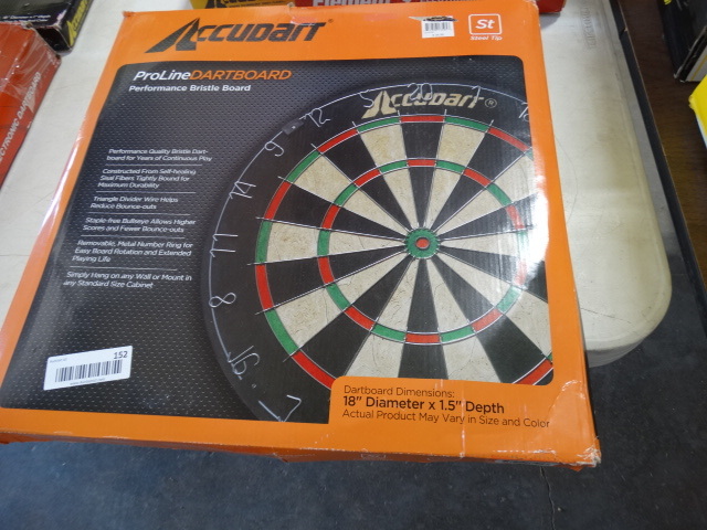 lot 152 image: Accudart dartboard.