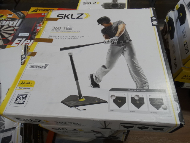 lot 159 image: SKLZ 360 degree batting trainer tee.