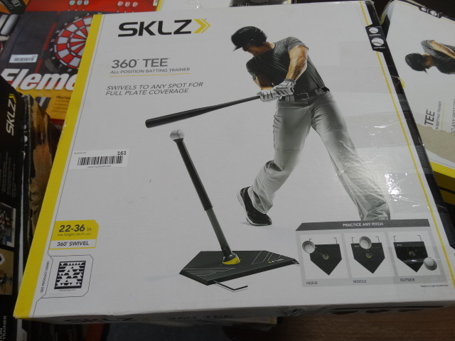 lot 161 image: SKLZ 360 degree batting trainer tee.