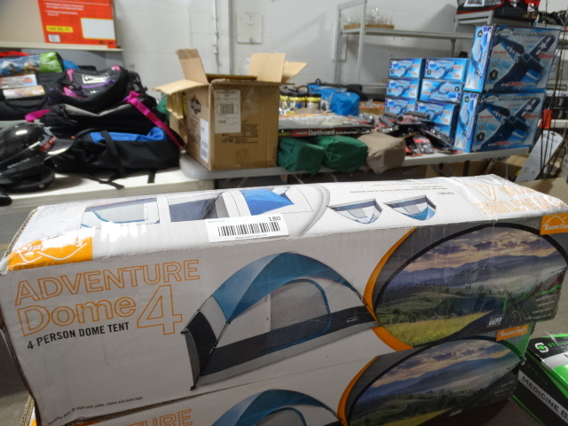 lot 180 image: Boulder creek adventure dome 4 tent.