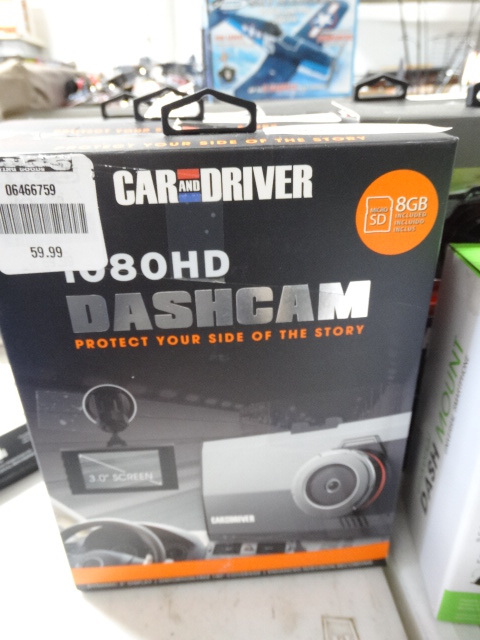 lot 203 image: Car and driver 1080HD dashcam.