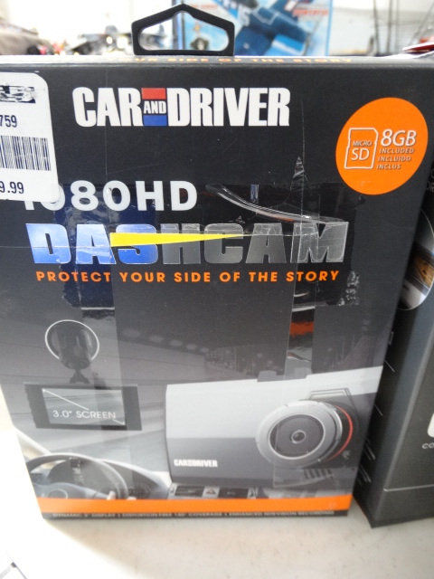 lot 205 image: Car and driver 1080HD dashcam.
