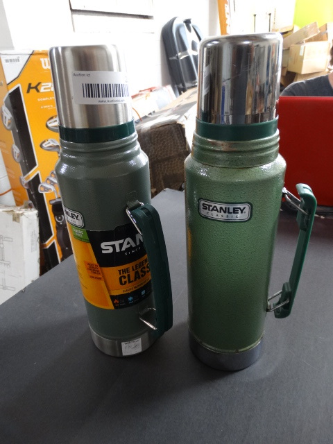 lot 226 image: 2 Stanley classic 1L vacuum bottle. 1 used.