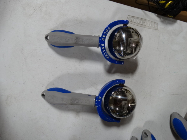 lot 229 image: 3 Go fit prolar roller massagers.