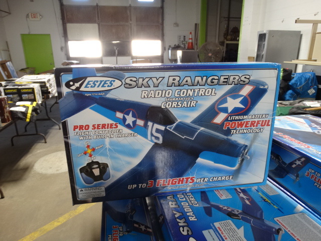 lot 254 image: Estes Sky rangers radio control grumman F4U-4 corsair.