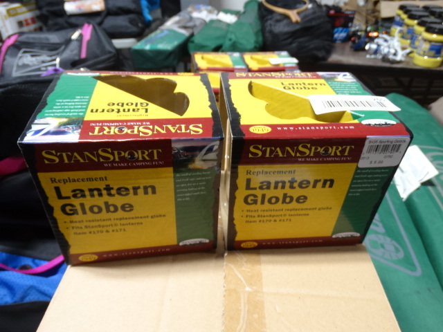 lot 267 image: 2 Stansport replacement lantern globes.