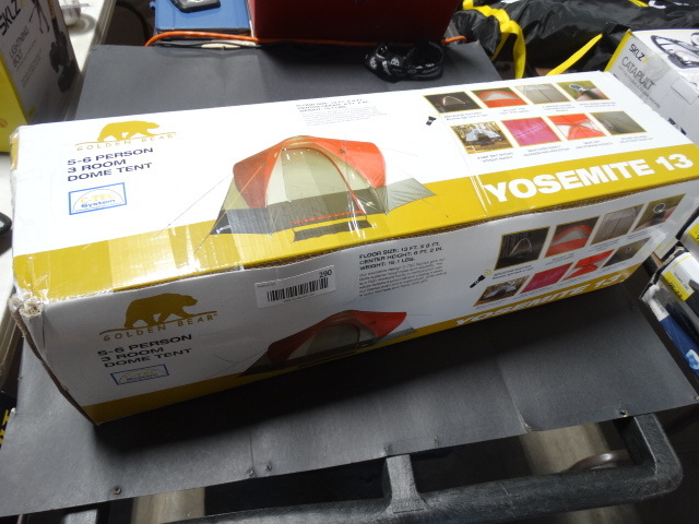 lot 290 image: Yosemite 13 6 person, 3 room dome tent.