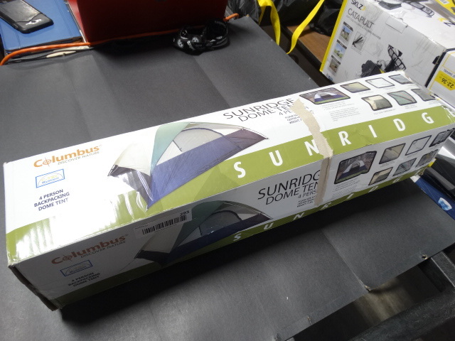 lot 293 image: Columbus 4 person backpacking come tent.