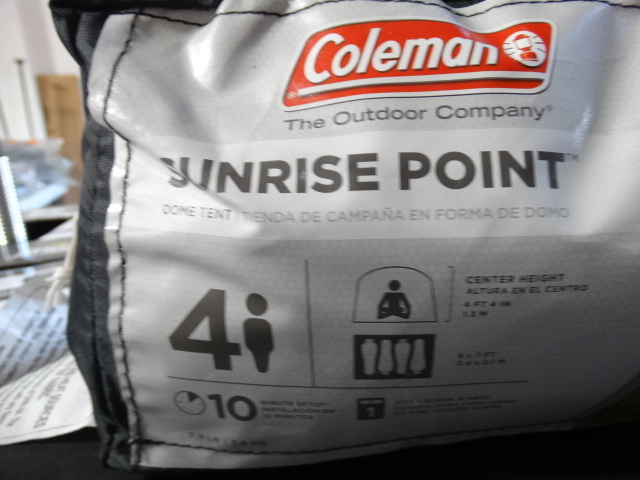 Coleman sunrise clearance point tent