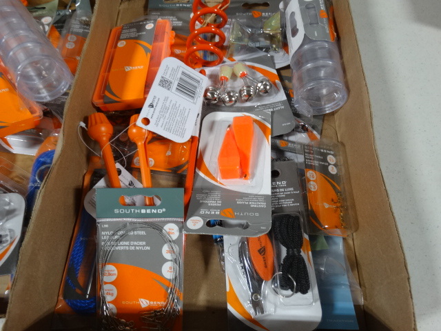 lot 369 image: Lot of south bend fishing accessories.