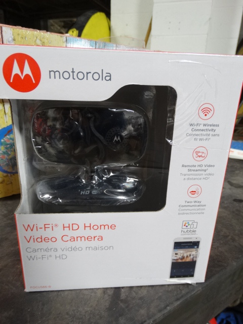lot 427 image: Motorola wifi HD home video camera.
