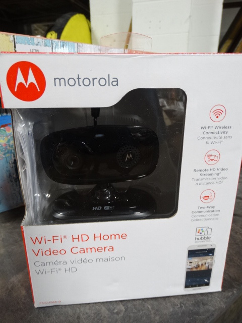 lot 428 image: Motorola wifi HD home video camera.