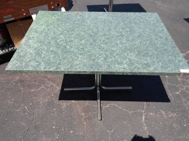 lot 6703 image: Marble Look Dining Table