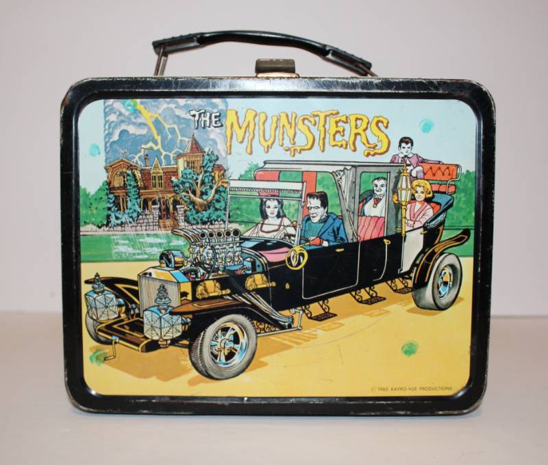 lot 1120 image: The Munsters Lunch Box - 1965 and Tom Corbett Space Cadet Thermos