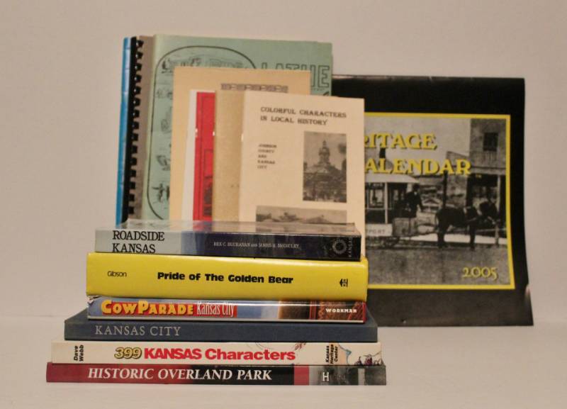 lot 1138 image: Large book lot on Kansas City history - Overland Park, Roadside Kansas, 399 Kansas Characters, Cow Parade and more...