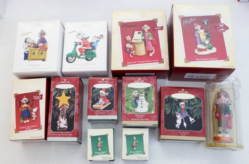 lot 1432 image: 12 Hallmark ornaments - Maxine