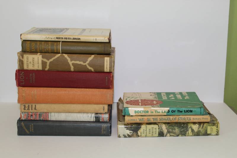lot 1143 image: Lot of 12 books on Africa 9 books by Martin and Osa Johnson