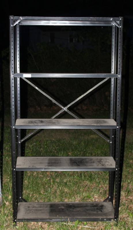 lot 1235 image: Metal Utility shelf