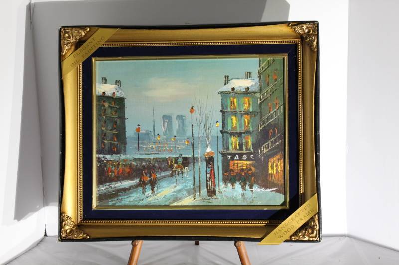 lot 1257 image: Beautiful Oil Painting in Frame
