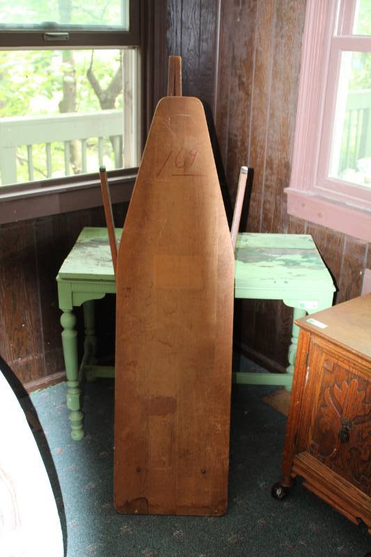 lot 1328 image: Antique wooden Ironing Board