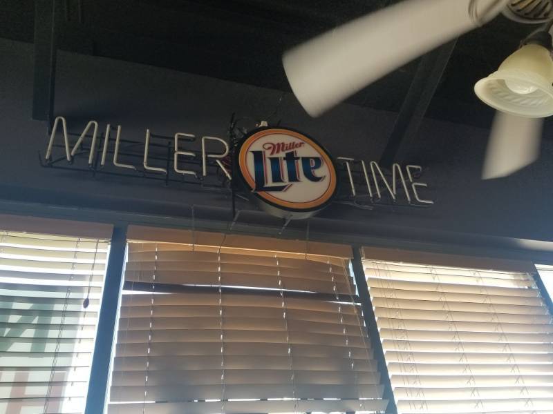 lot 1536 image: Neon Miller Lite Sign