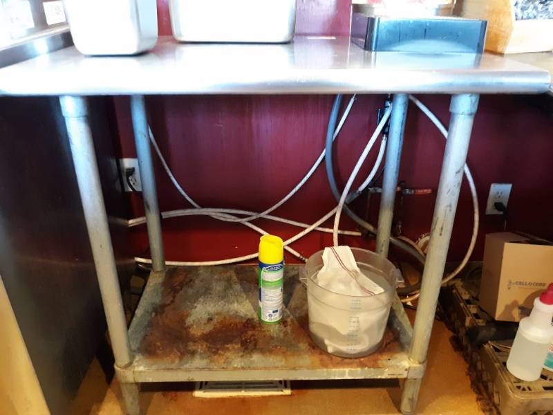 lot 1558 image: Stainless Steel Table with Shelf