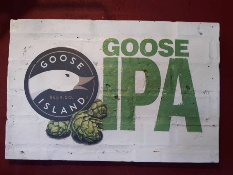 lot 1561 image: Goose Island IPA Beer Sign