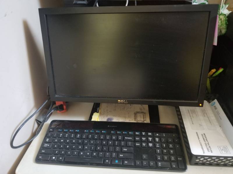lot 1612 image: Dell Monitor, Keyboard and Epson WF-7610 Printer