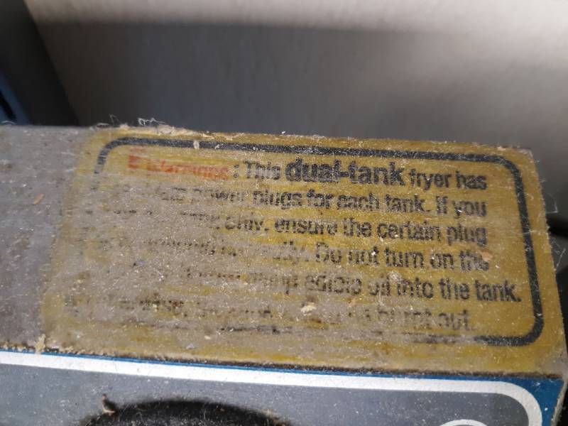 lot 1617 image: 2 Countertop ElectricFryers to repair or part out