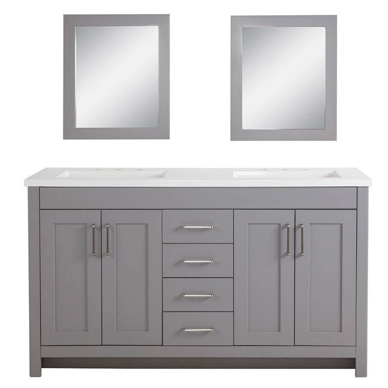  Home  Decorators  Collection Westcourt  61 in W Bath Vanity 