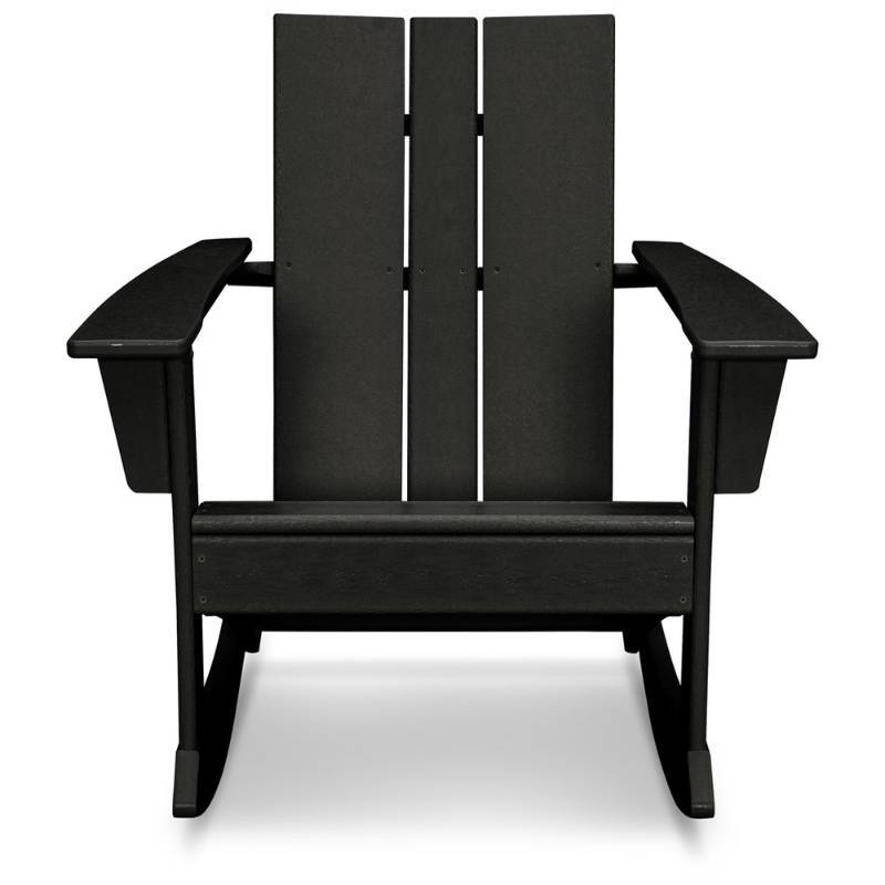 lot 5896 image: Polywood St Croix Modern Rocker - Black