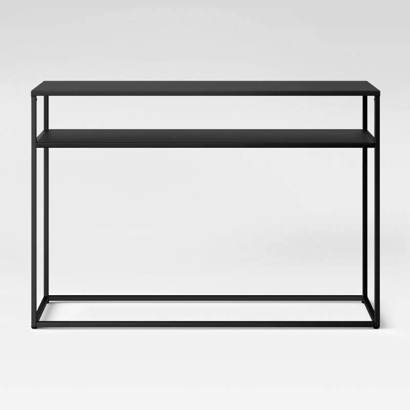 lot 5925 image: Glasgow Metal Console Table Black - Project 62