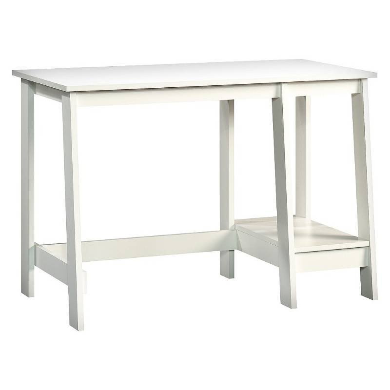 lot 5926 image: Trestle Desk White - Room Essentials, Natural