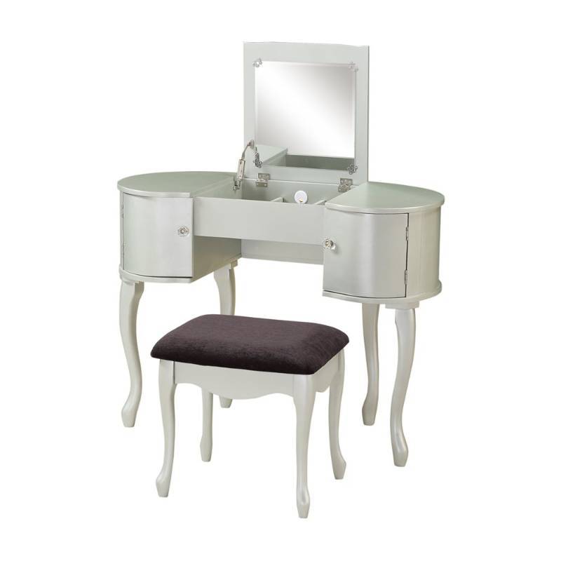 lot 5931 image: Linon Paloma Vanity Set with Mirror