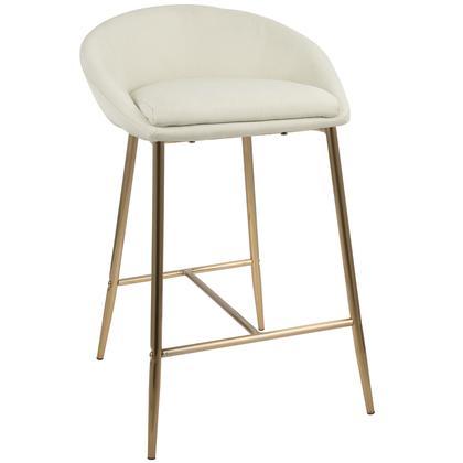 lot 5965 image: Counter And Bar Stools LumiSource Gold Cream