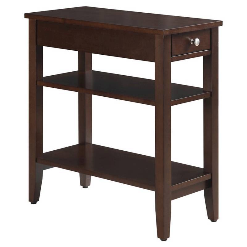 lot 6009 image: American Heritage 3 Tier End Table - Convenience Concepts, Brown
