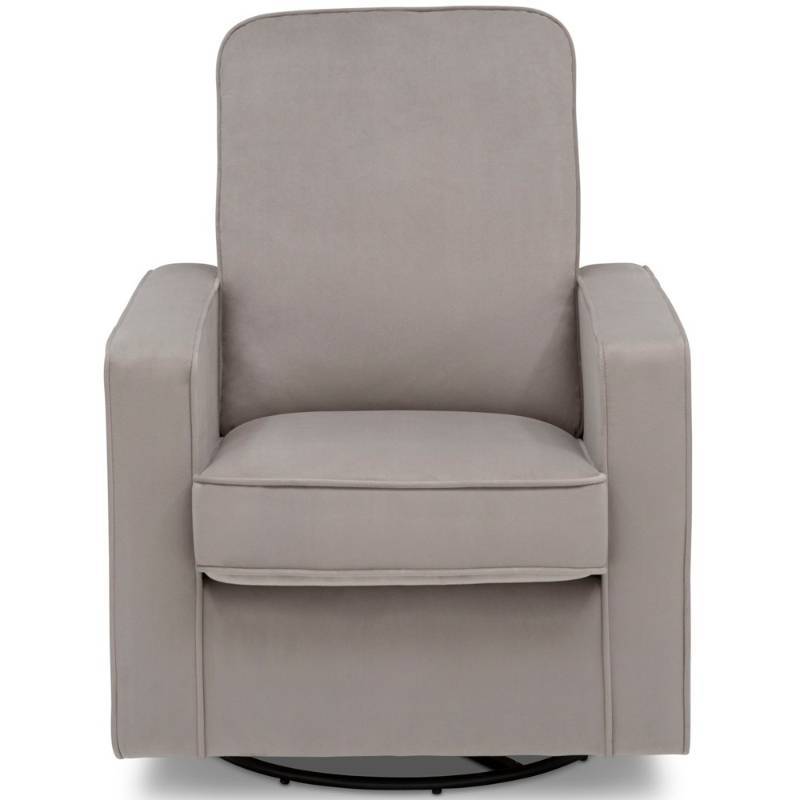 lot 6022 image: Delta Children Landry Nursery Glider Swivel Rocker Chair - Cloudy Gray