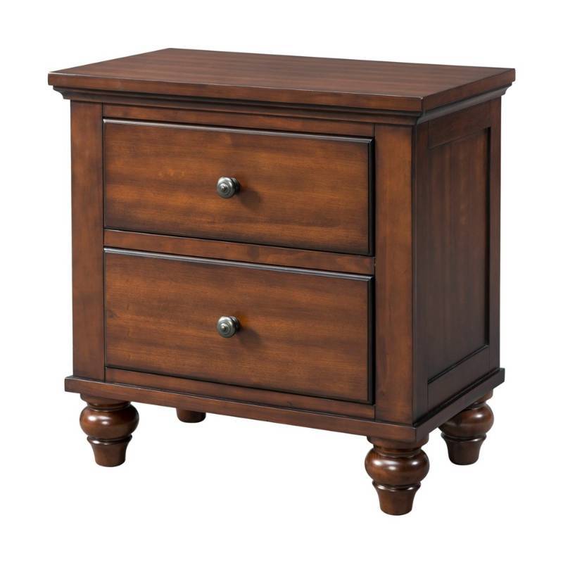 lot 6091 image: Channing Nightstand Cherry Brown - Picket House Furnishings