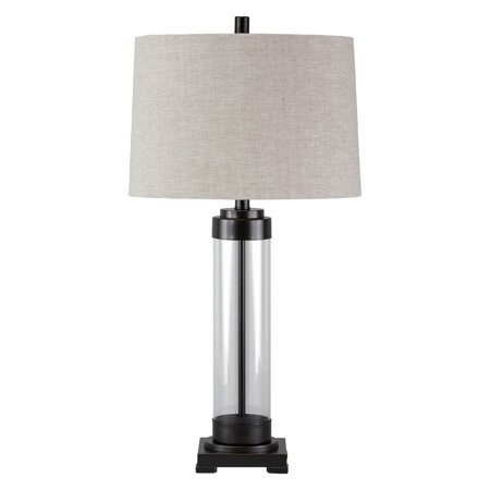lot 6112 image: Talar Clear-Bronze Finish Glass Table Lamp L430164 Talar Clear-Bronze Finish Glass Table Lamp