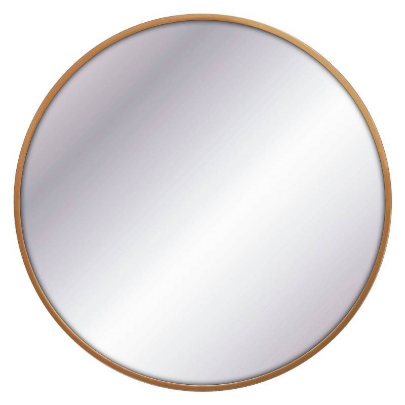 lot 6146 image: 32 Round Decorative Wall Mirror Brass - Project 62