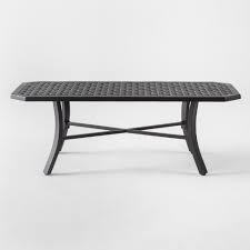 lot 5887 image: Chester Aluminum Patio Coffee Table Black - Threshold