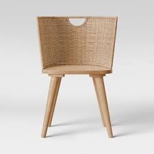 lot 5966 image: Wood and Woven Chair Brown - Project 62