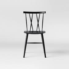 lot 5980 image: Becket Metal X Back Dining Chair Black - Project 62
