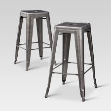 lot 5955 image: Carlisle Backless Metal Barstool - Threshold