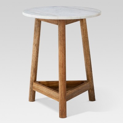lot 5957 image: Lanham Marble Top Side Table - Threshold�